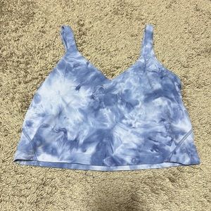 Lululemon Align Tank Size 8 blue tie dye